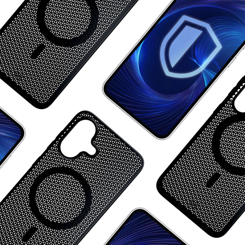 Husa iPhone 16 3mk COOLing MagCase, negru