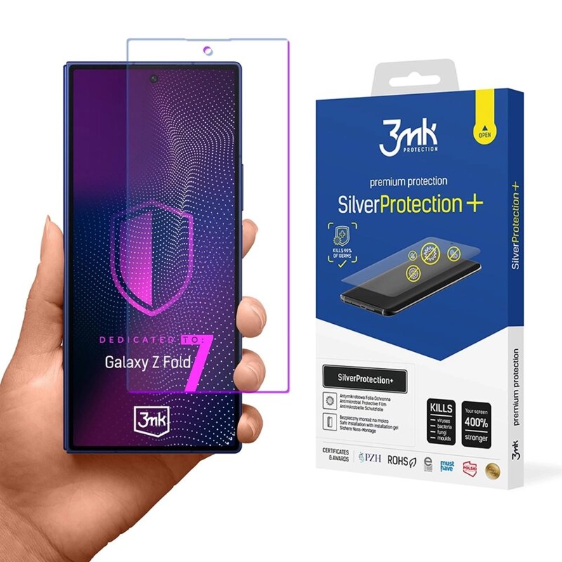 Folie Samsung Galaxy Z Fold7 3mk SilverProtection+, transparenta