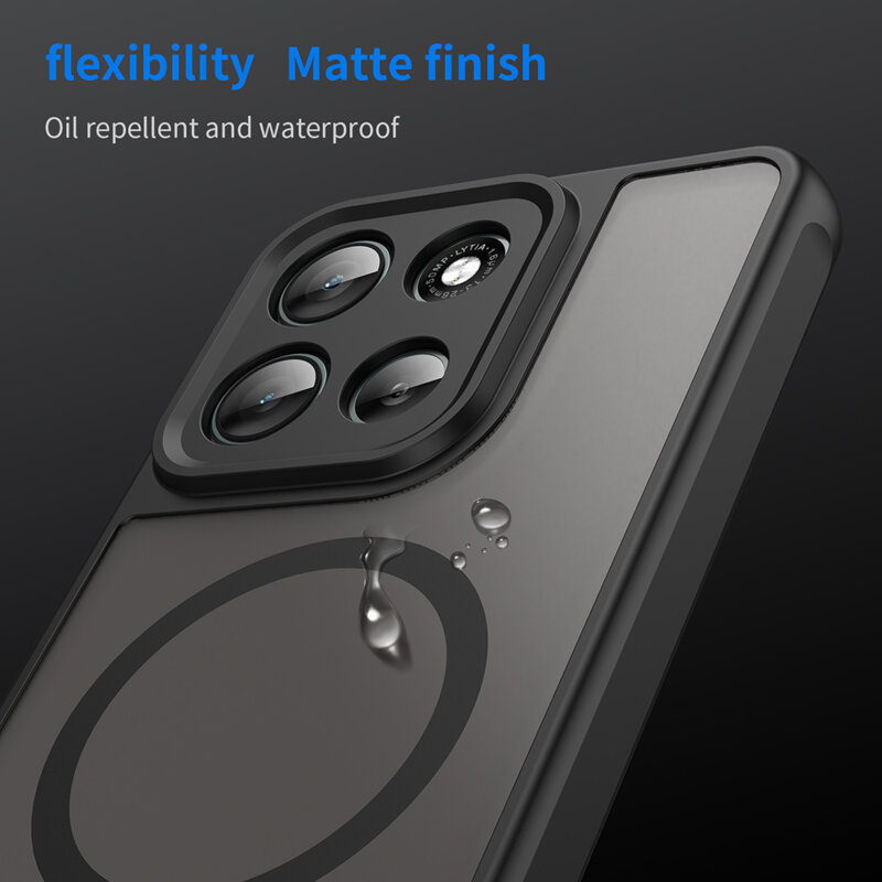 Husa Motorola Moto G86 Techsuit HaloFrost II MagSafe, negru