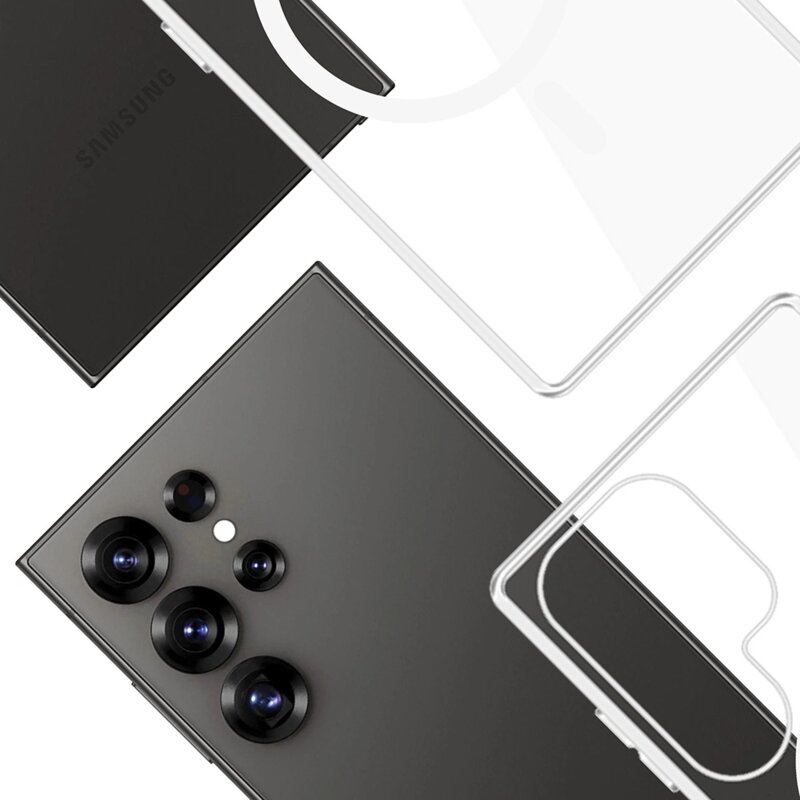 Husa Samsung Galaxy S25 Ultra 3mk Clear MagCase, transparenta