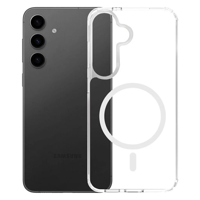 Husa Samsung Galaxy S25 3mk Armor MagCase, transparenta