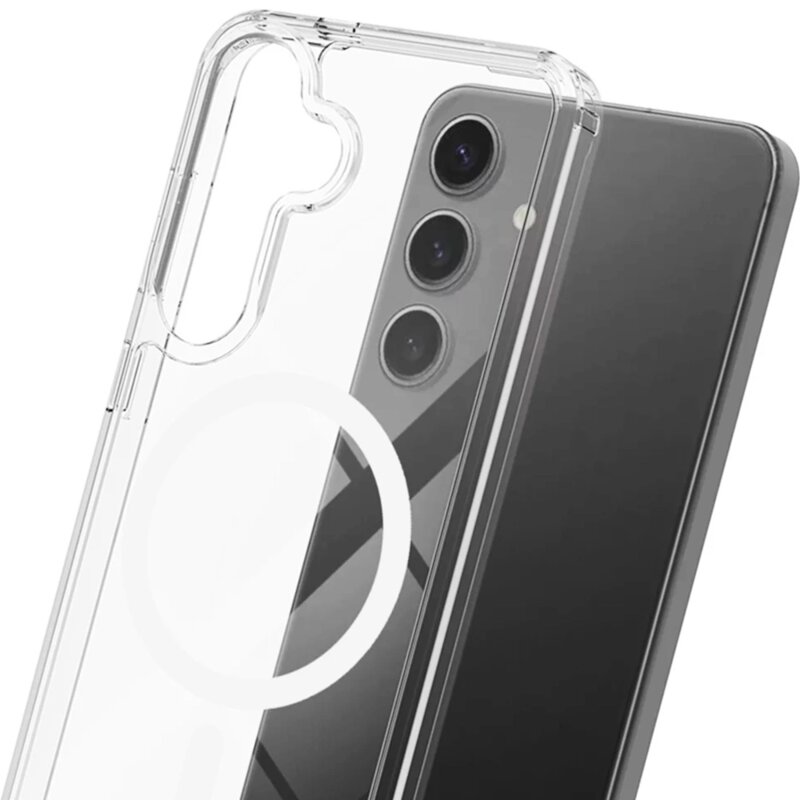 Husa Samsung Galaxy S25 3mk Armor MagCase, transparenta
