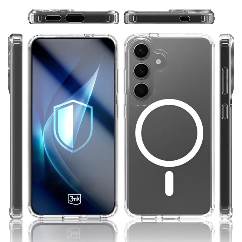Husa Samsung Galaxy S25 3mk Armor MagCase, transparenta