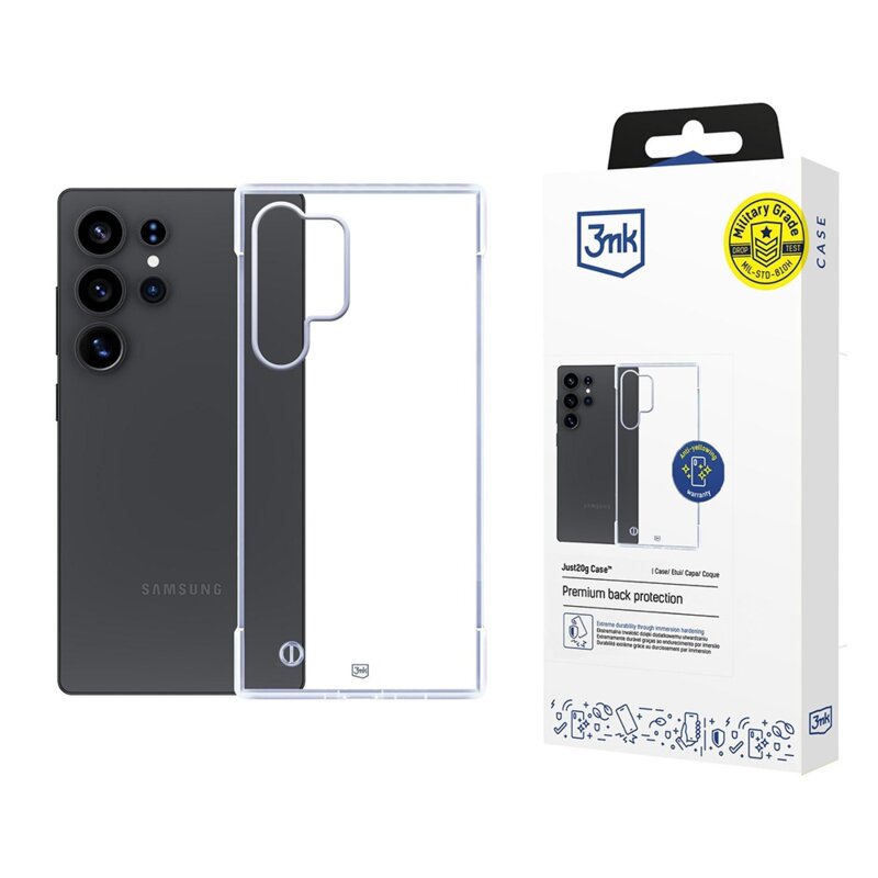Husa Samsung Galaxy S25 Ultra 3mk Just20g Clear Case, transparenta