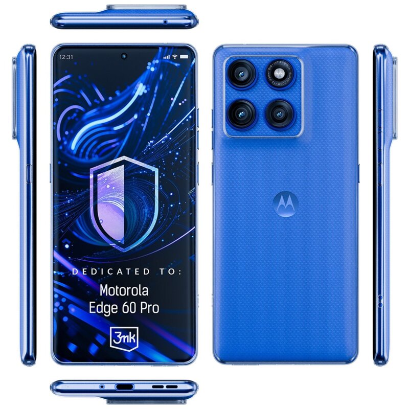 Husa Motorola Edge 60 Pro 3mk Clear Case, transparenta