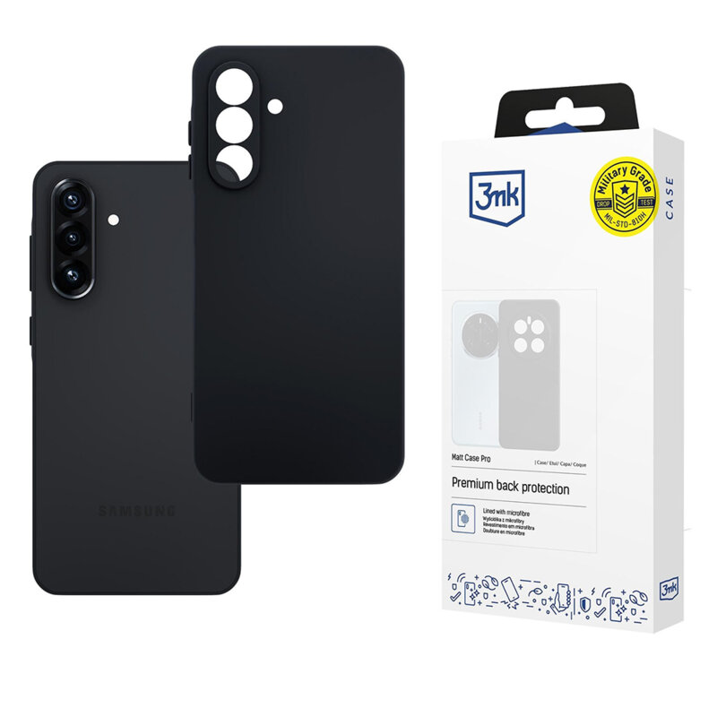 Husa Samsung Galaxy A26 5G premium 3mk Matt Case Pro, negru