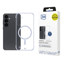 Husa Samsung Galaxy S25 3mk Just20g MagCase, transparenta