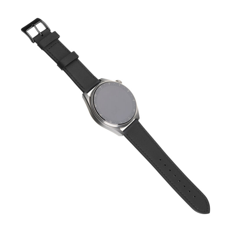 Curea Garmin Venu 4 45mm Fixed Leather Strap, negru