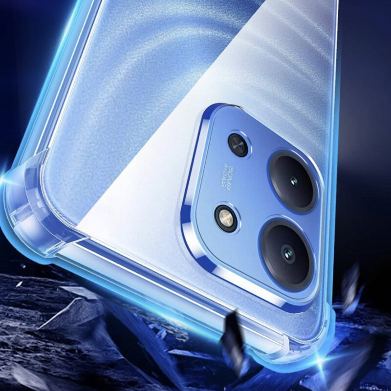 Husa Xiaomi Redmi 15C 4G Techsuit Shockproof Clear Silicone, transparenta