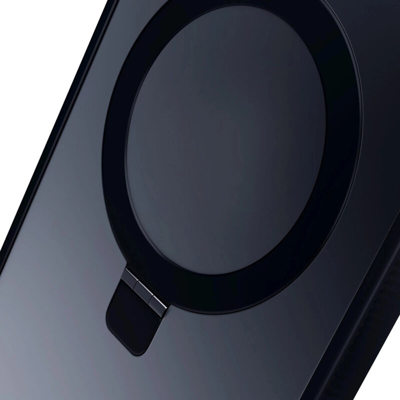 Husa iPhone 13 premium 3mk Smoke Case Mag&Stand Matt, negru