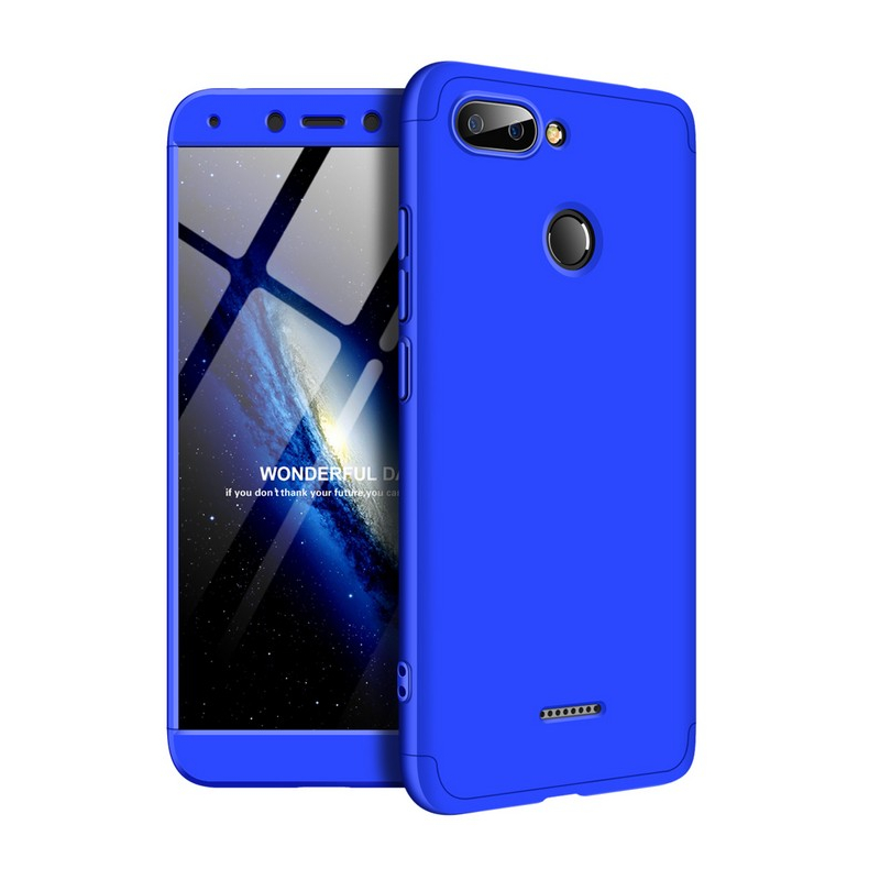 Husa Xiaomi Redmi 6 GKK 360 Full Cover Albastru