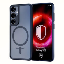 Husa Samsung Galaxy S25 3mk Satin Armor MagCase, transparenta