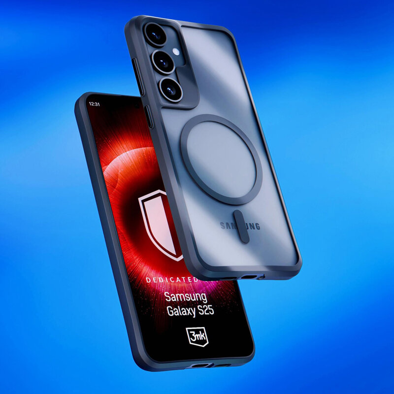 Husa Samsung Galaxy S25 3mk Satin Armor MagCase, transparenta