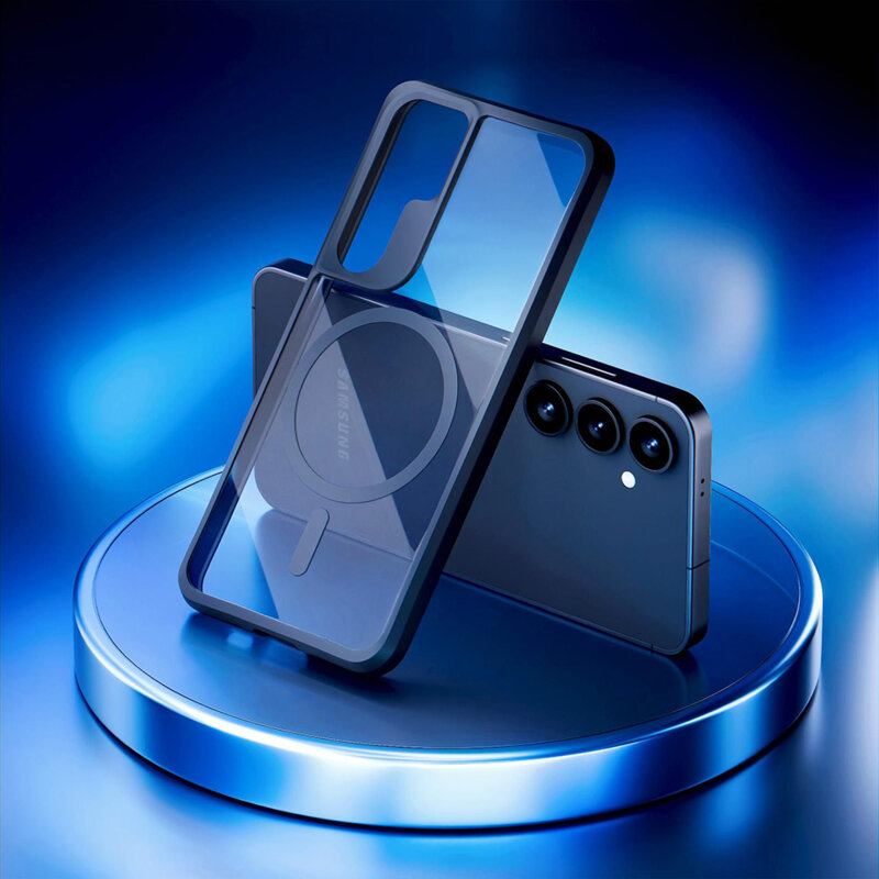 Husa Samsung Galaxy S25 3mk Satin Armor MagCase, transparenta