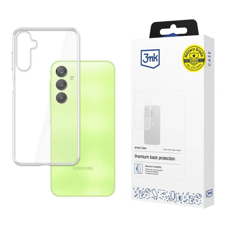 Husa Samsung Galaxy A55 5G 3mk Armor Case, transparent
