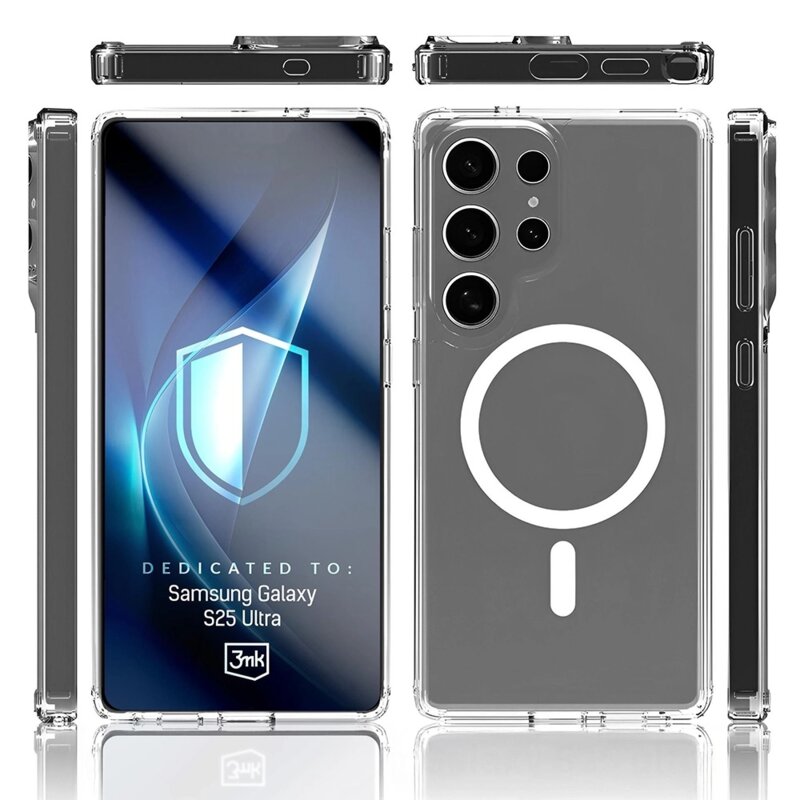 Husa Samsung Galaxy S25 Ultra 3mk Armor MagCase, transparenta