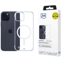 Husa iPhone 15 3mk Just20g MagCase, transparenta
