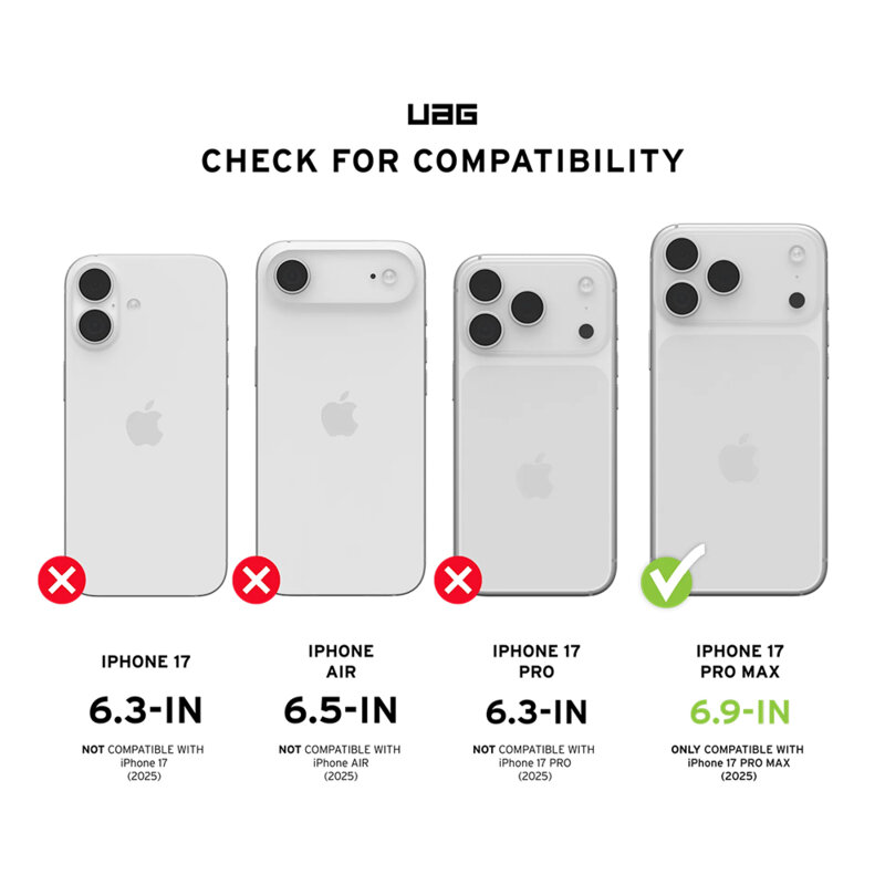 Folie iPhone 17 Pro Max UAG Glass Shield, transparenta