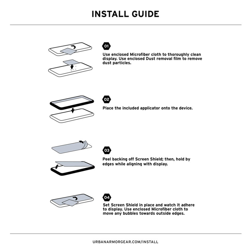 Folie iPhone 17 Pro UAG Glass Shield, transparenta
