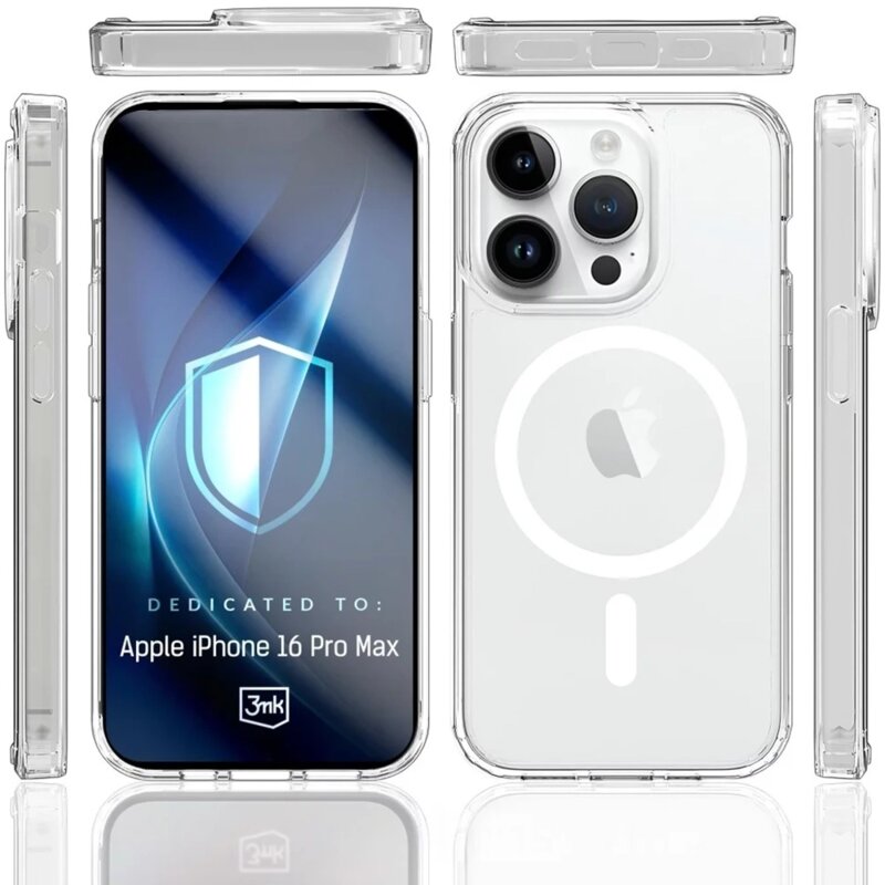 Husa iPhone 16 Pro Max 3mk Armor MagCase, transparenta