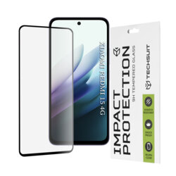 Folie sticla Xiaomi Redmi 15 4G Techsuit 111D Full Glue Full Cover, negru