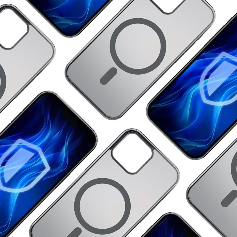 Husa iPhone 12 premium 3mk Frosty MagCase Matt, negru