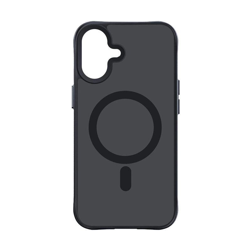 Husa iPhone 16 premium 3mk Smoke MagCase, negru