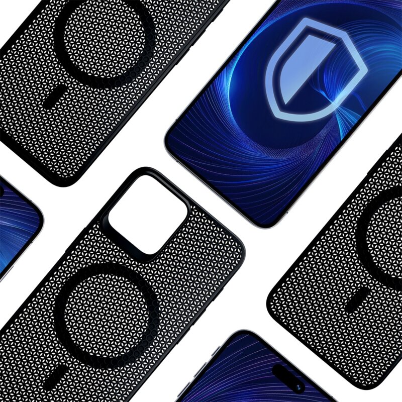 Husa iPhone 15 3mk COOLing MagCase, negru