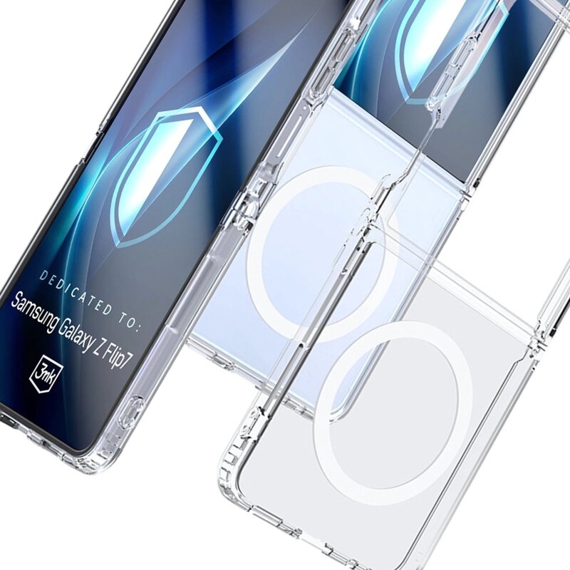 Husa Samsung Galaxy Z Flip7 3mk Clear Case, transparenta
