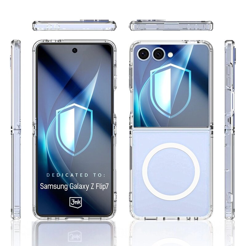 Husa Samsung Galaxy Z Flip7 3mk Clear Case, transparenta
