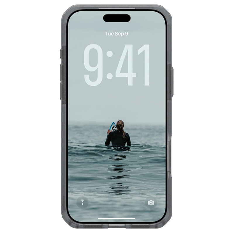 Husa iPhone 17 Pro Max UAG Dot MagSafe, Ash