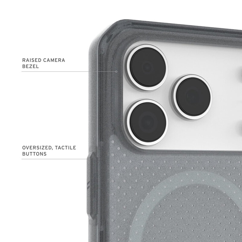 Husa iPhone 17 Pro UAG Dot MagSafe, Ash