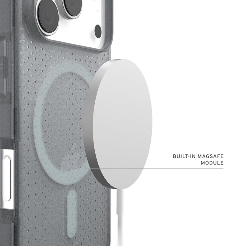 Husa iPhone 17 Pro UAG Dot MagSafe, Ash