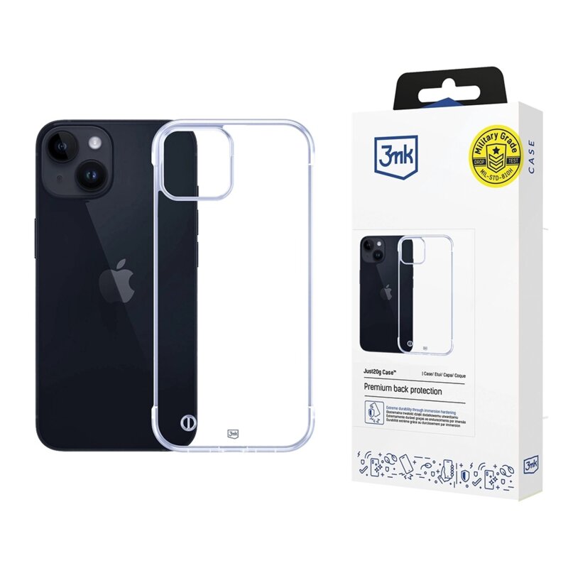 Husa iPhone 13 3mk Just20g Clear Case, transparenta