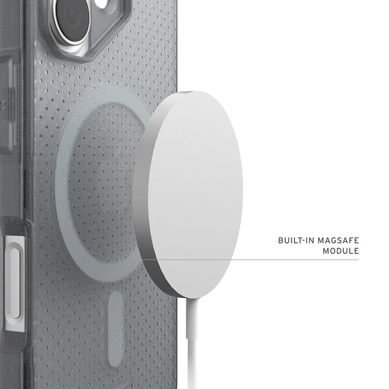 UAG Dot MagSafe iPhone 17 Ash — detaliu camera si margini