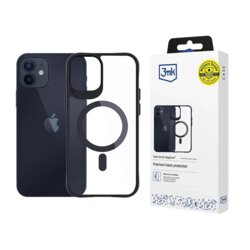 Husa iPhone 12 3mk Satin Armor MagCase, transparenta