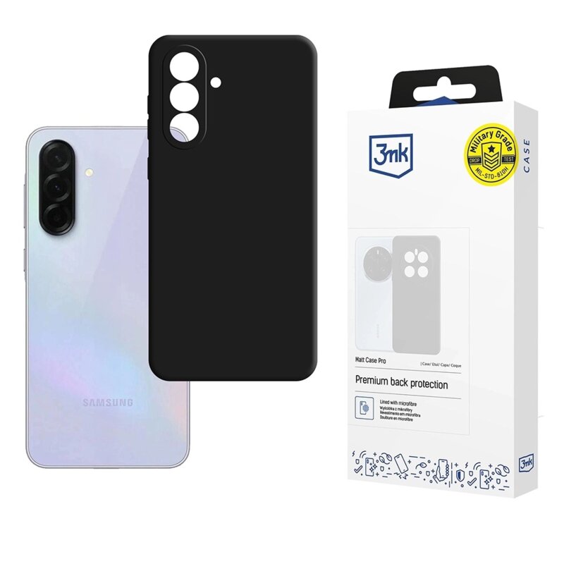 Husa Samsung Galaxy A36 5G premium 3mk Matt Case Pro, negru