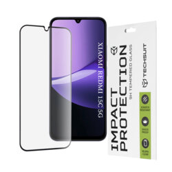 Folie sticla Xiaomi Redmi 15C 5G Techsuit 111D Full Glue Full Cover, negru
