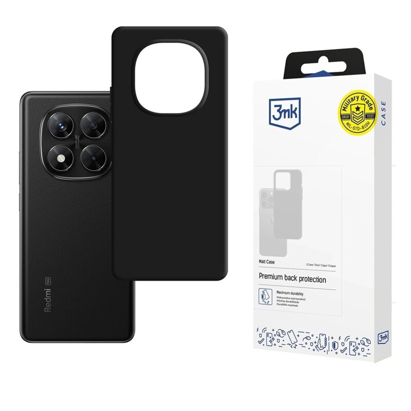 Husa Xiaomi Poco X7 premium 3mk Matt Case, negru