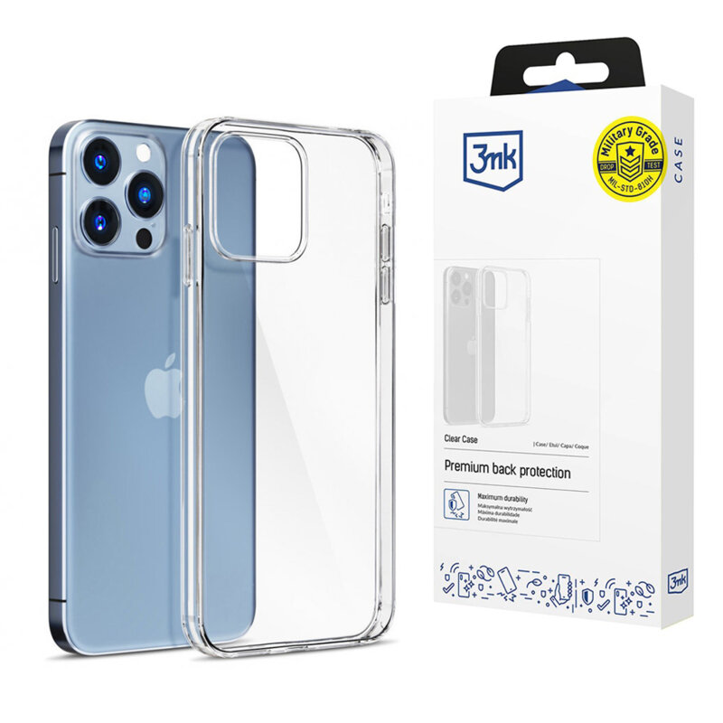 Husa iPhone 14 Pro Max 3mk Clear Case, transparenta