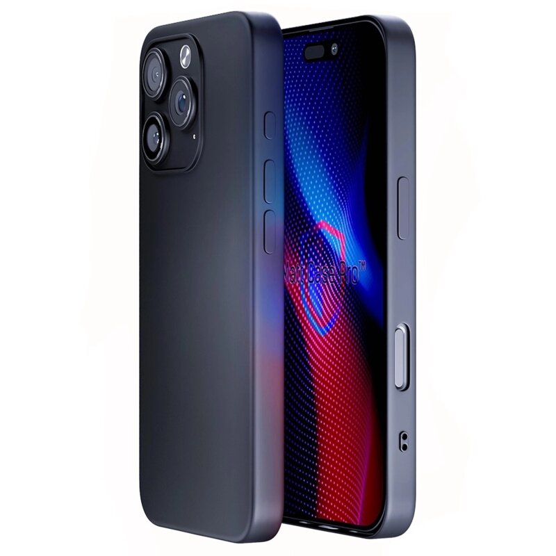 Husa iPhone 16 Pro Max premium 3mk Matt Case Pro, negru