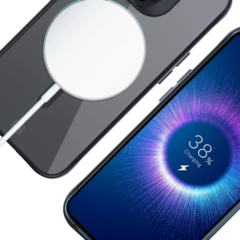 Husa iPhone 15 Pro Max 3mk Satin Armor MagCase, negru