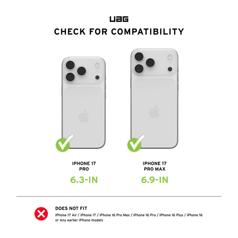 Folie iPhone 17 Pro Max UAG Lens Shield, gri