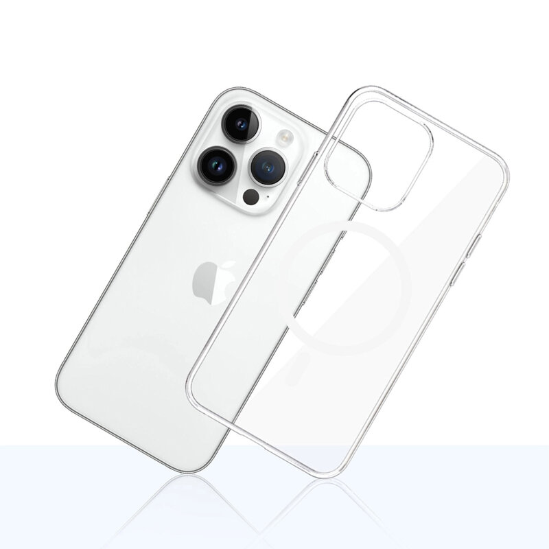 Husa iPhone 14 Pro Max 3mk Clear MagCase, transparenta