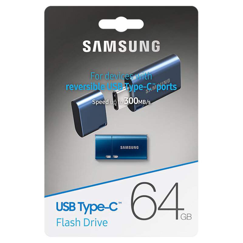 Stick OTG Type-C 64GB Samsung, 400MB/s, albastru, MUF-64DA/APC