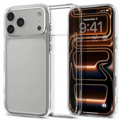 Husa iPhone 17 Pro Spigen Ultra Hybrid MagSafe, transparenta