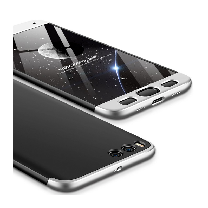 Husa Xiaomi Mi6 GKK 360 Full Cover Negru-Argintiu