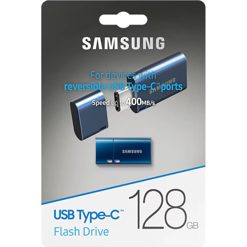 Stick OTG Type-C 128GB Samsung, 400MB/s, albastru, MUF-128DA/APC