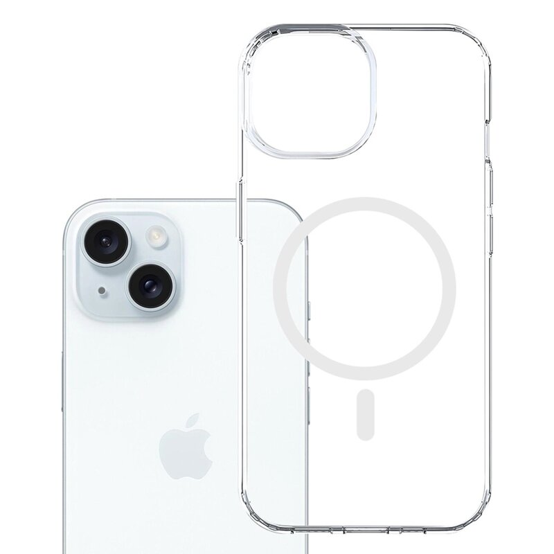 Folie iPhone 15 3mk Armor MagCase, transparenta