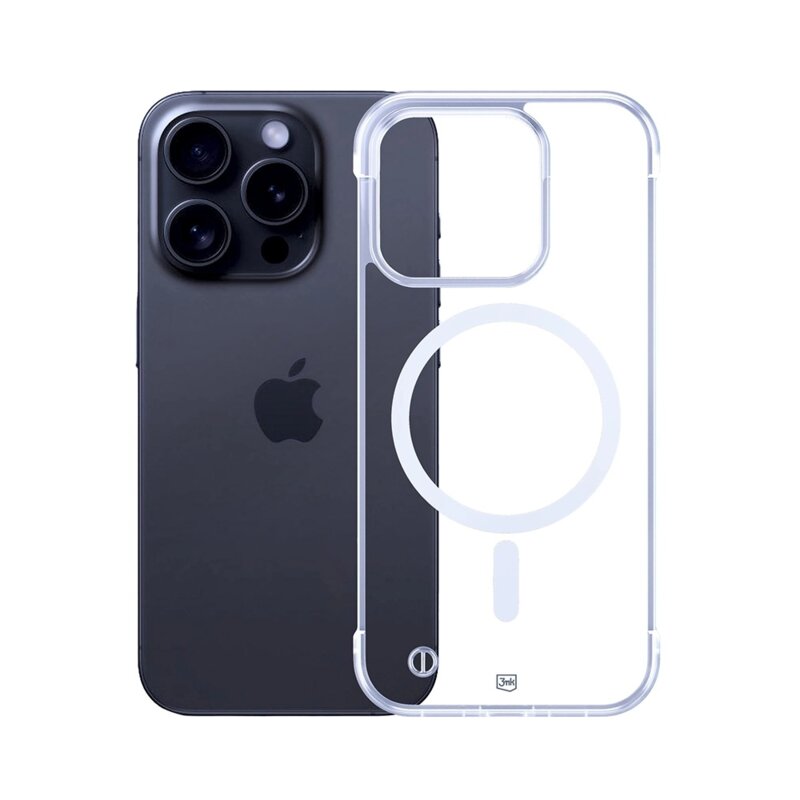 Husa iPhone 16 Pro 3mk Just20g MagCase, transparenta